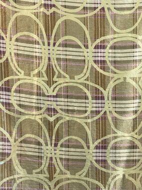 VTG Coach Signature Monogram Y2k Madison Print 100% Silk Scarf